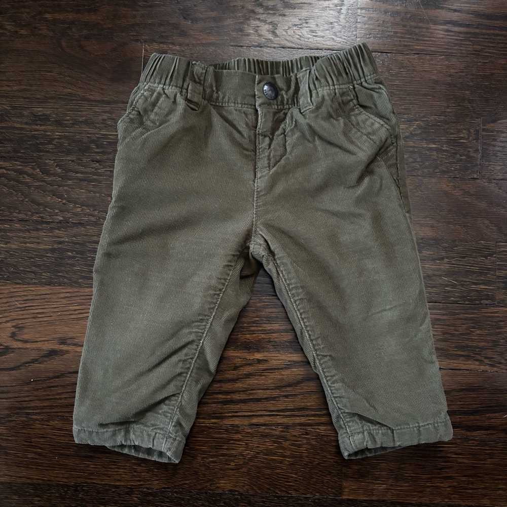 EUC GAP 6-12 Month Fleece Line Corduroy